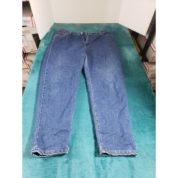 Levis 512 Jeans Size 16 Short Womens Blue Pants Mid Rise Classic Slim Tapered - Picture 1 of 13